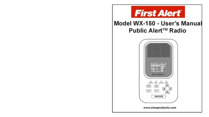 First Alert Public Alert WX-150 user manual