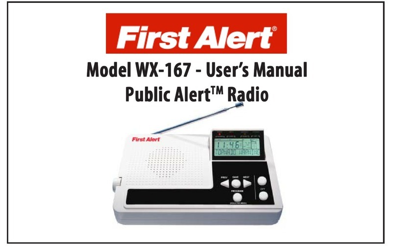 First Alert Public Alert WX-167 user manual