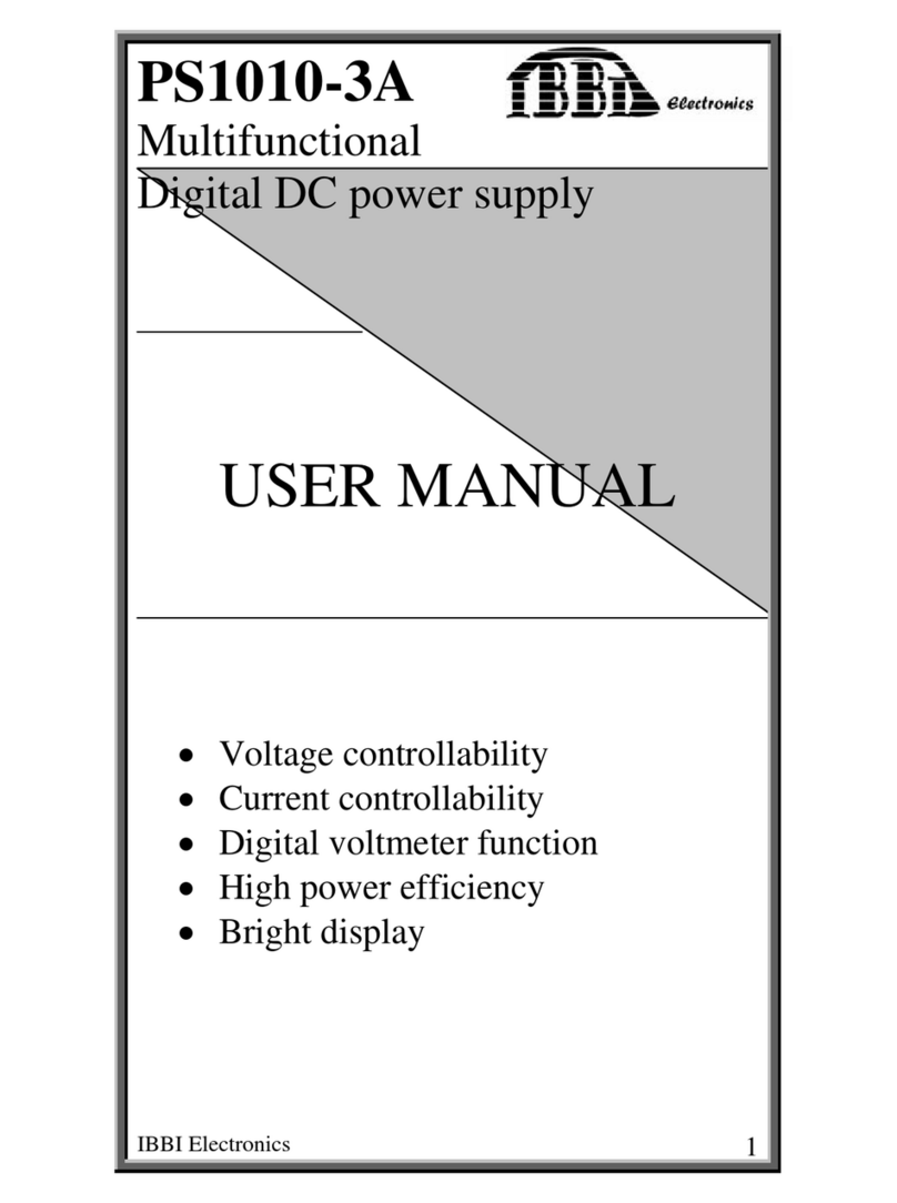 IBBI Electronics PS1010-3A user manual