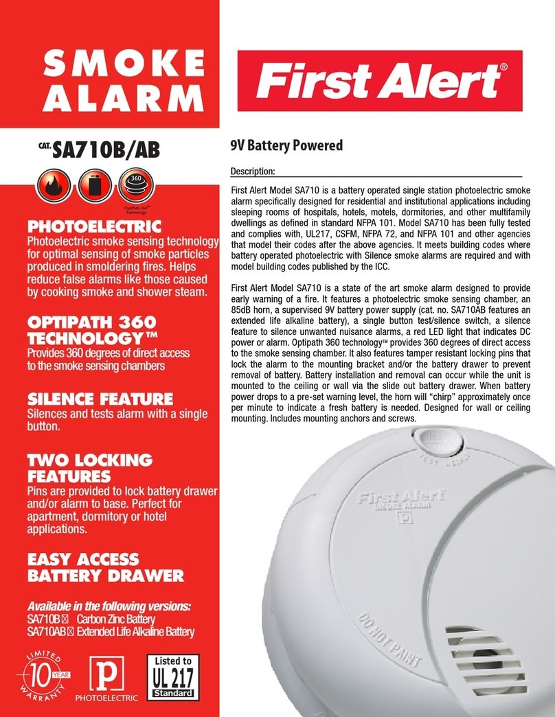First Alert SA710B User manual