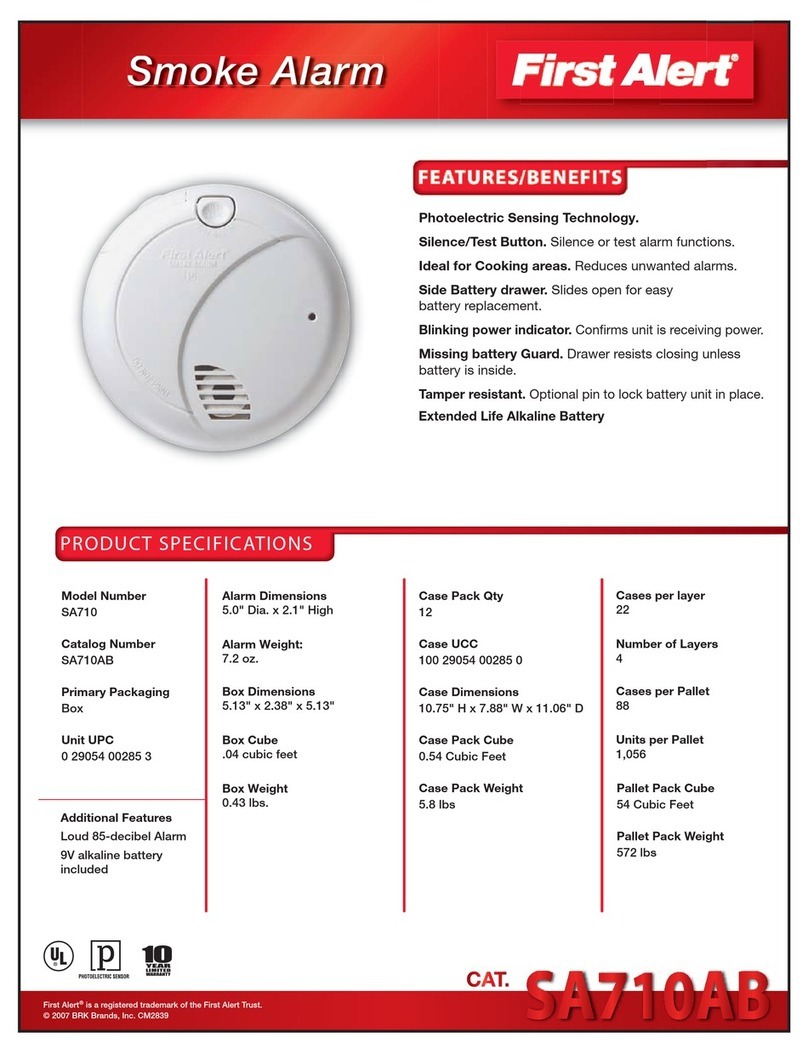 First Alert SA710AB Installation instructions