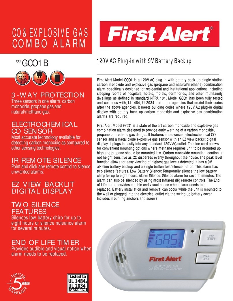 First Alert GCO1B User manual