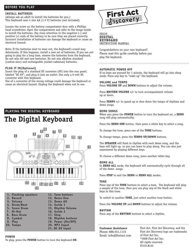 First Act FDI35 User manual