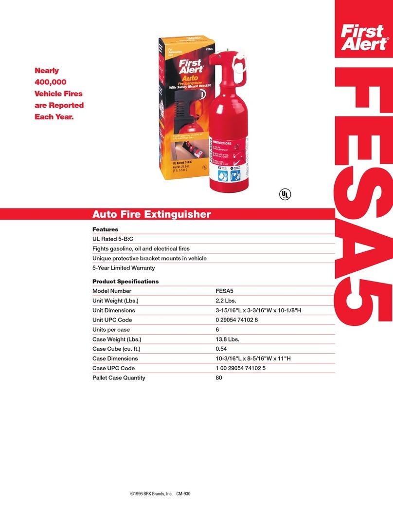 First Alert FESA5 Installation instructions