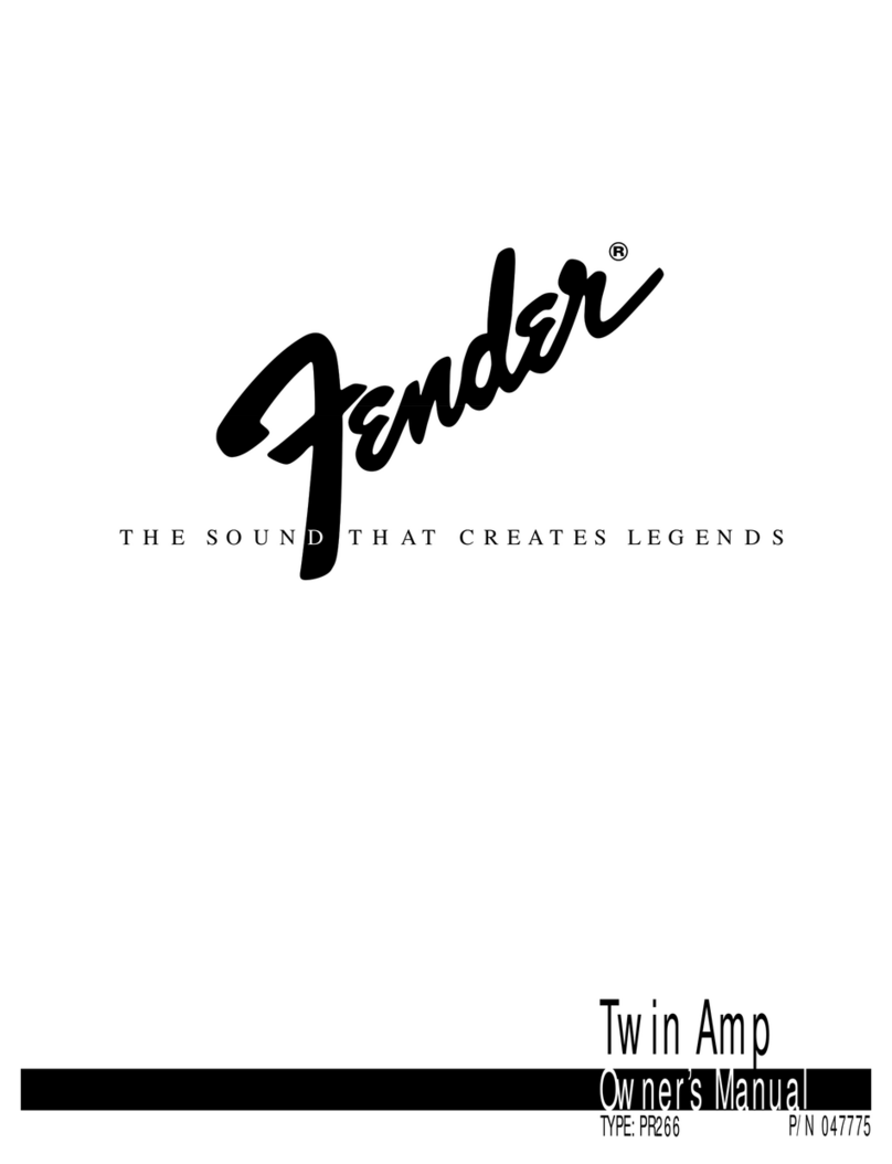 Fender TWIN User manual