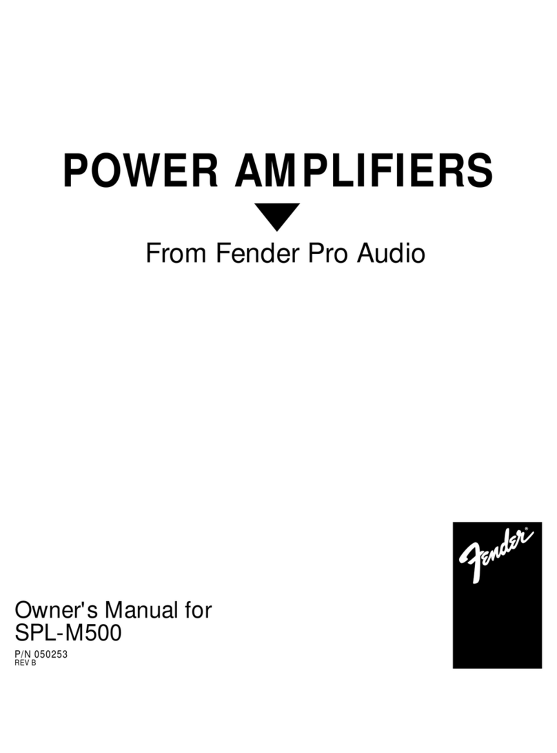 Fender SPL-M500 User manual