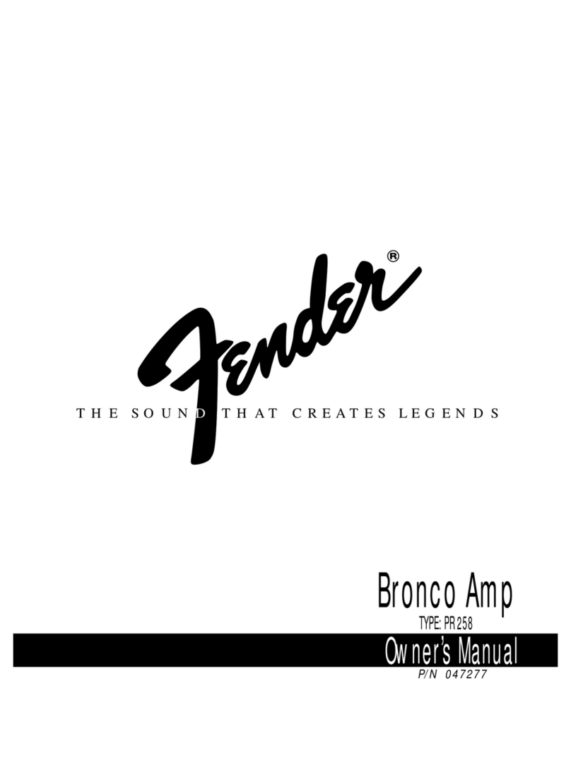 Fender PR258 owner's manual