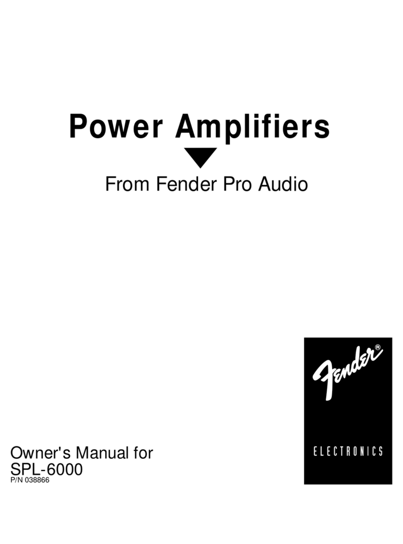 Fender SPL-6000P User manual