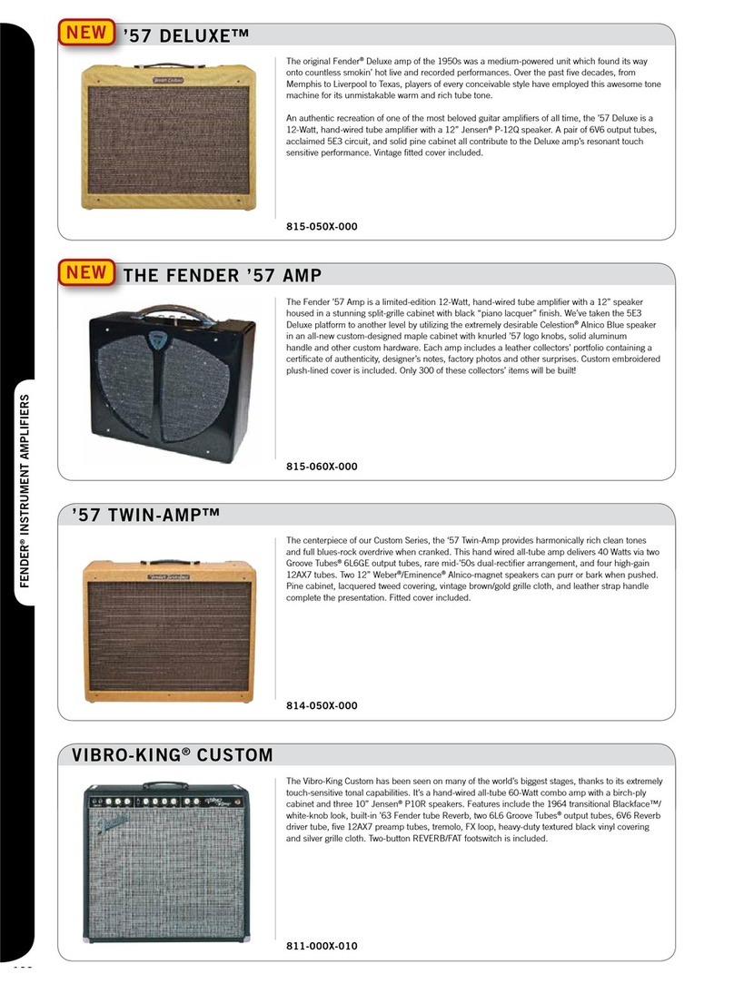 Fender 811-000X-010 User manual