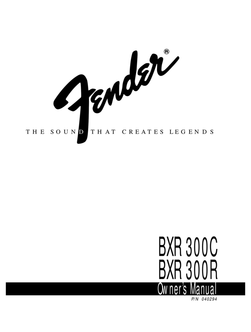 Fender BXR 300C User manual