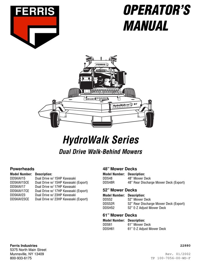 Ferris Hydrowalk Series DDSKAV15CE User manual