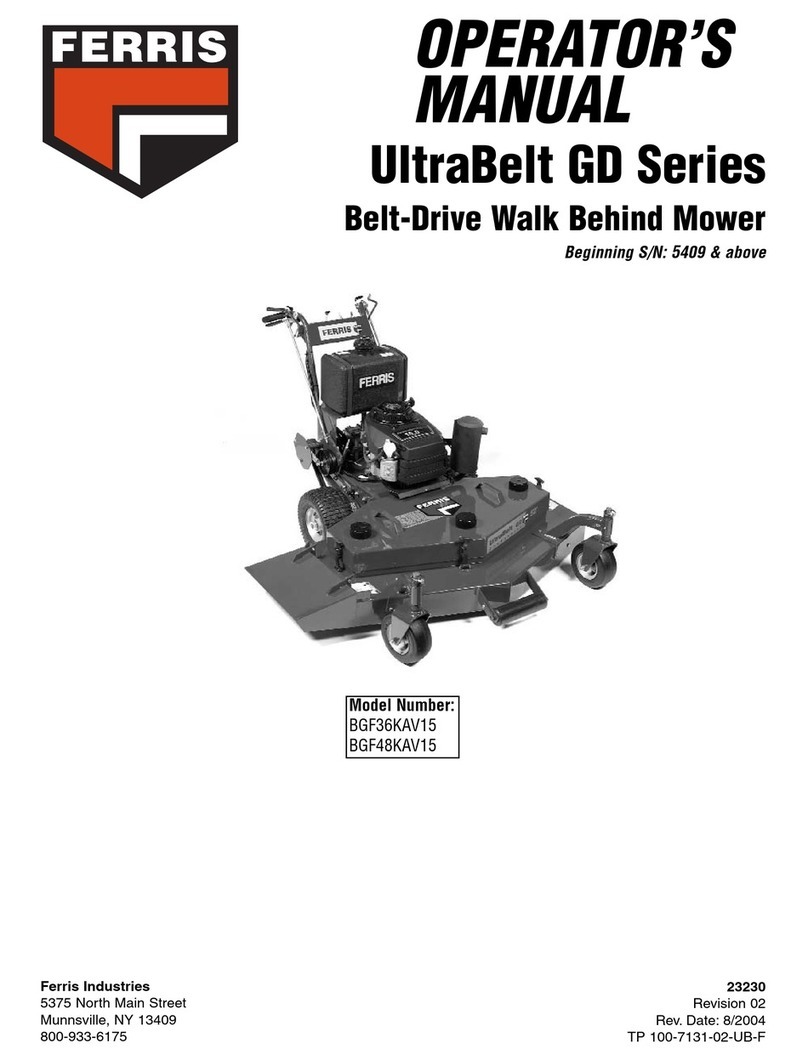 Ferris UltraBelt GD BGF36KAV15 User manual