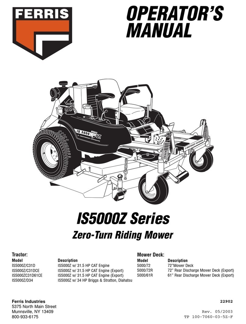 Ferris 5000/61R Operator's manual