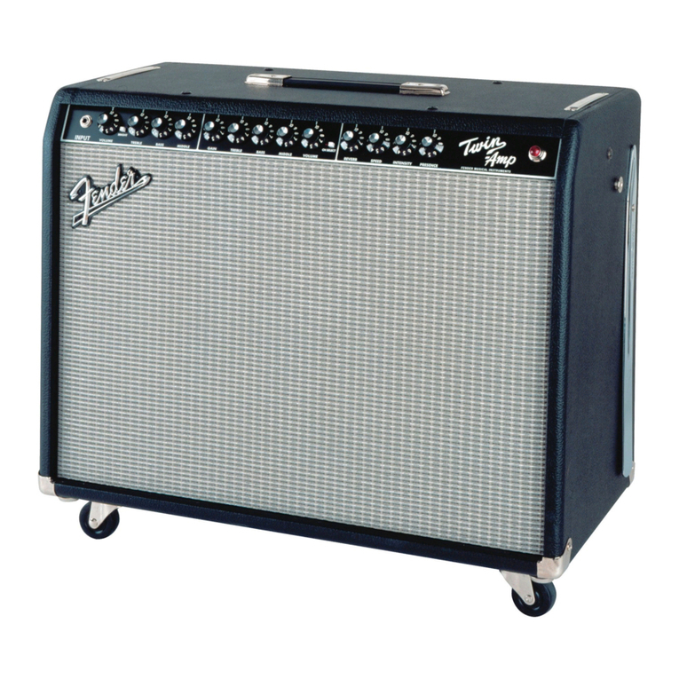 Fender Twin Amp instruction manual