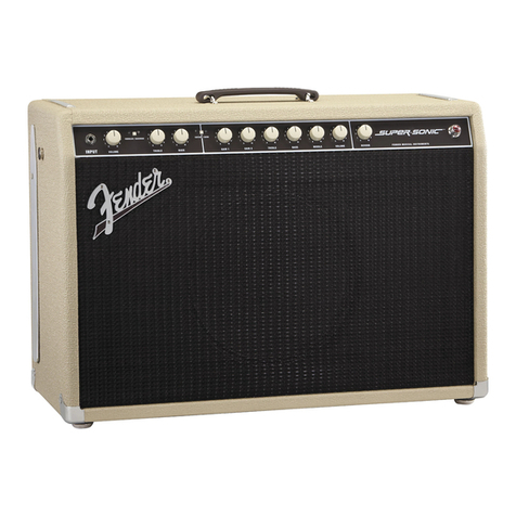 Fender Super-Sonic Combo Amplifiers User manual