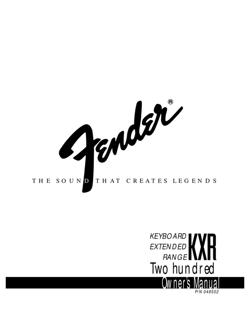 Fender KXR 200 User manual