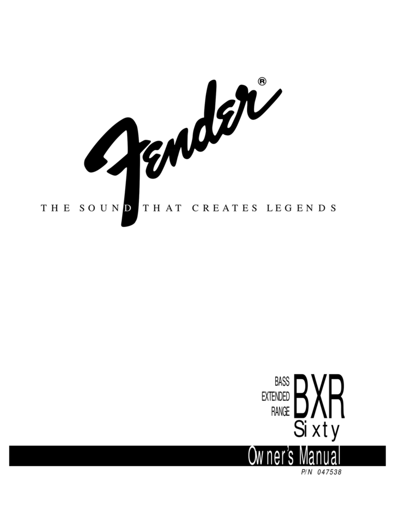 Fender BXR 60 owner's manual