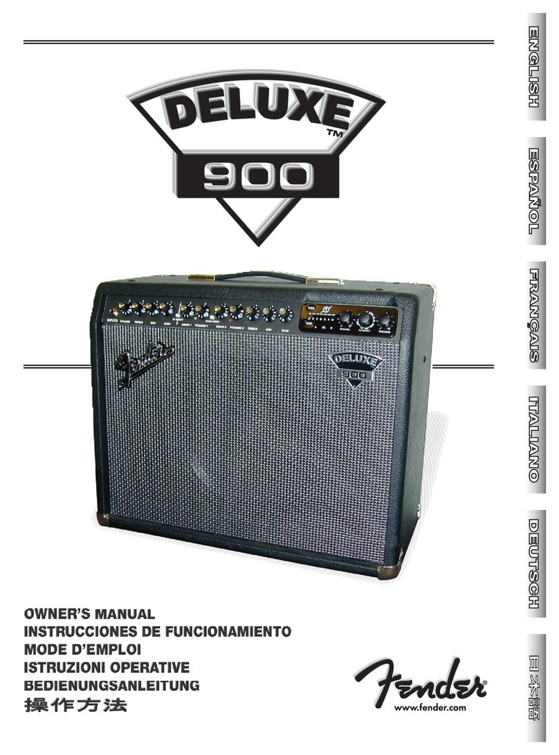Fender 900 owner's manual