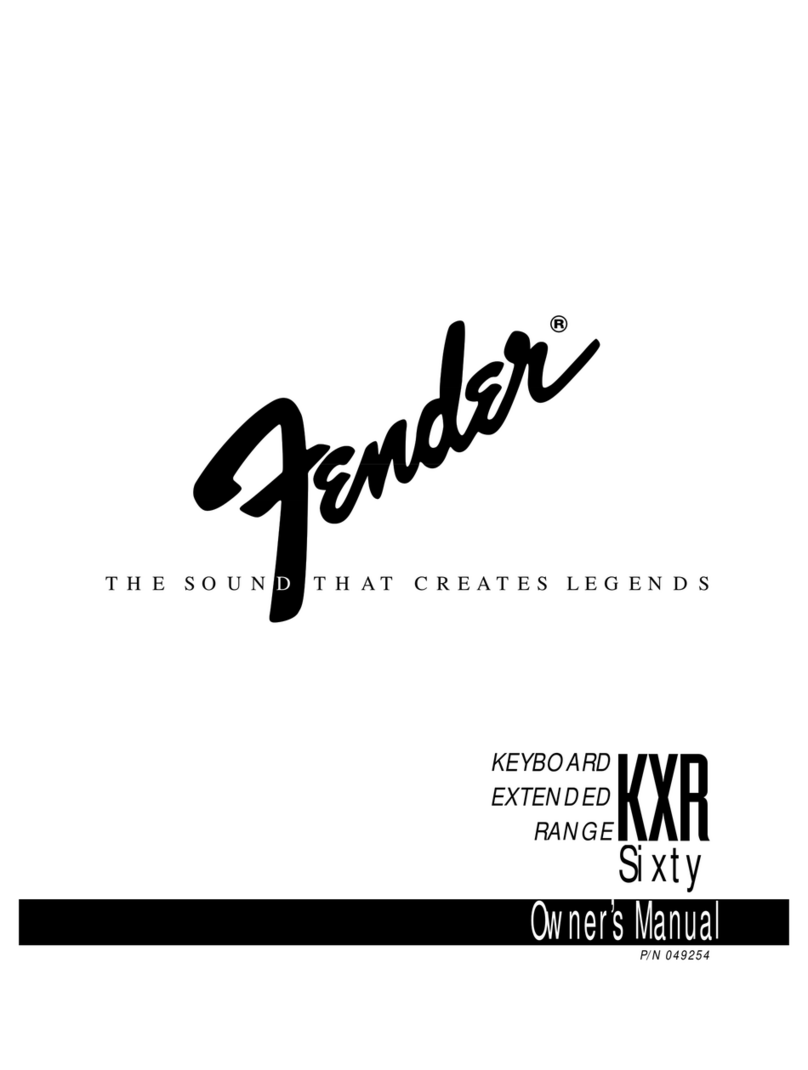 Fender KXR 60 User manual