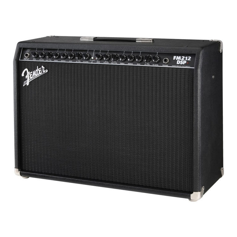 Fender Guitar FM 212 DSP User manual