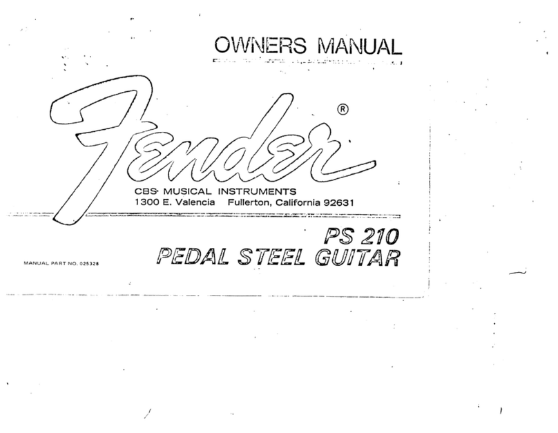 Fender PS 210 owner's manual