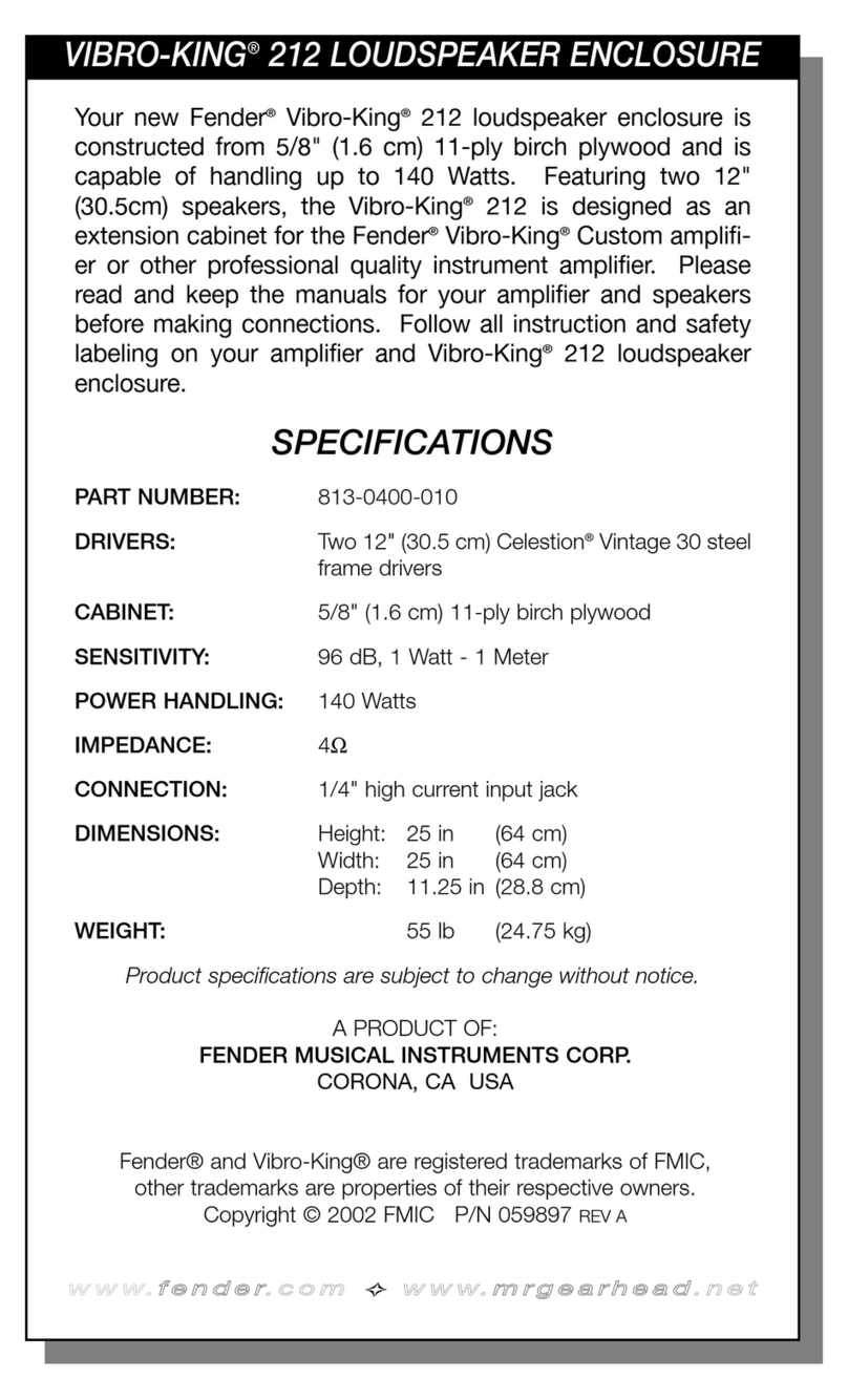 Fender VIBRO-KING 212 Specifications
