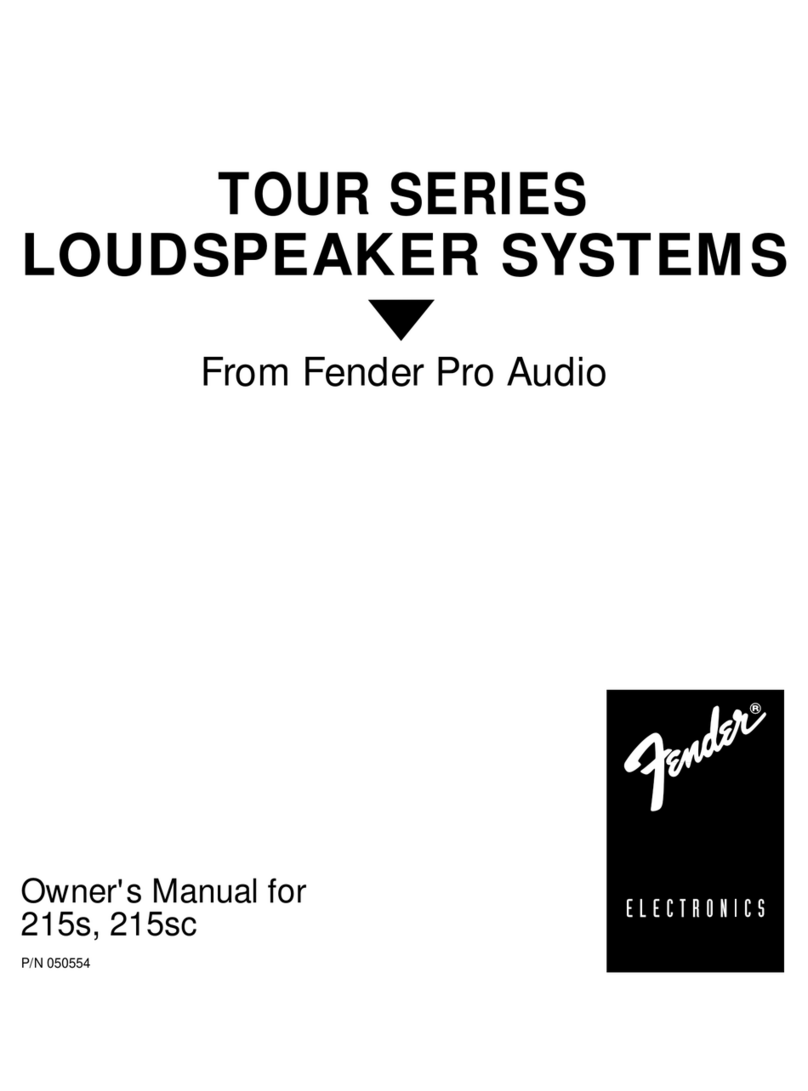 Fender 215S owner's manual