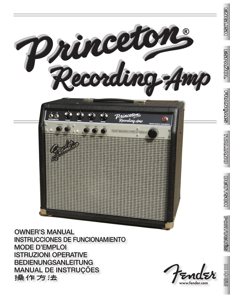 Fender PR 524 owner's manual