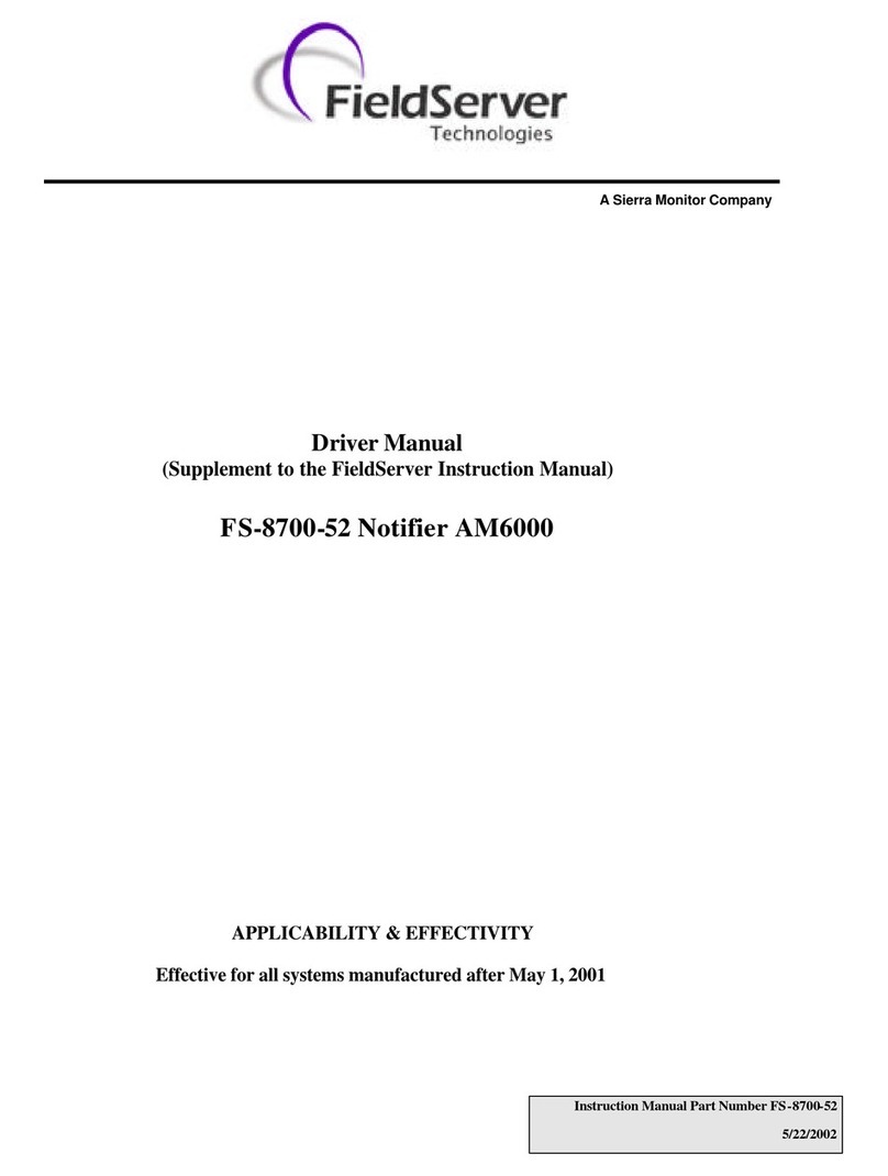 FieldServer FS-8700-52 Release note
