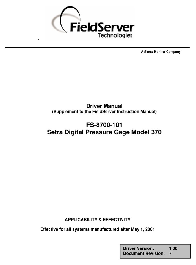 FieldServer FS-8700-101 Driver manual