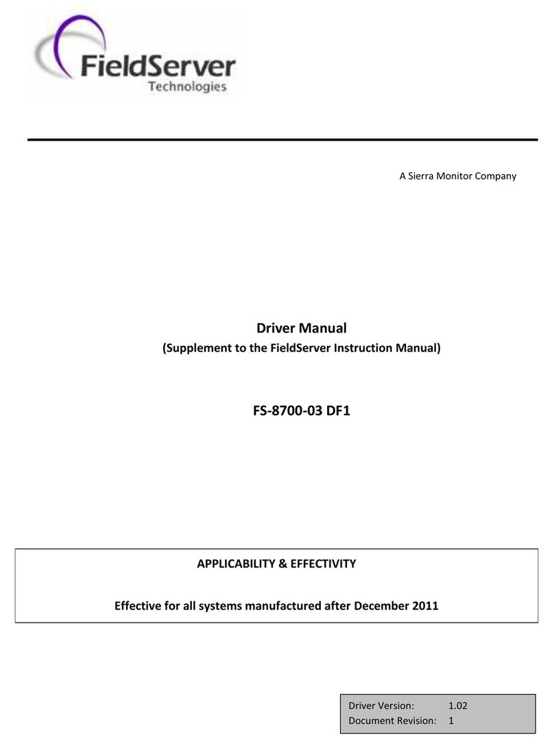 FieldServer FS-8700-03 DF1 Release note