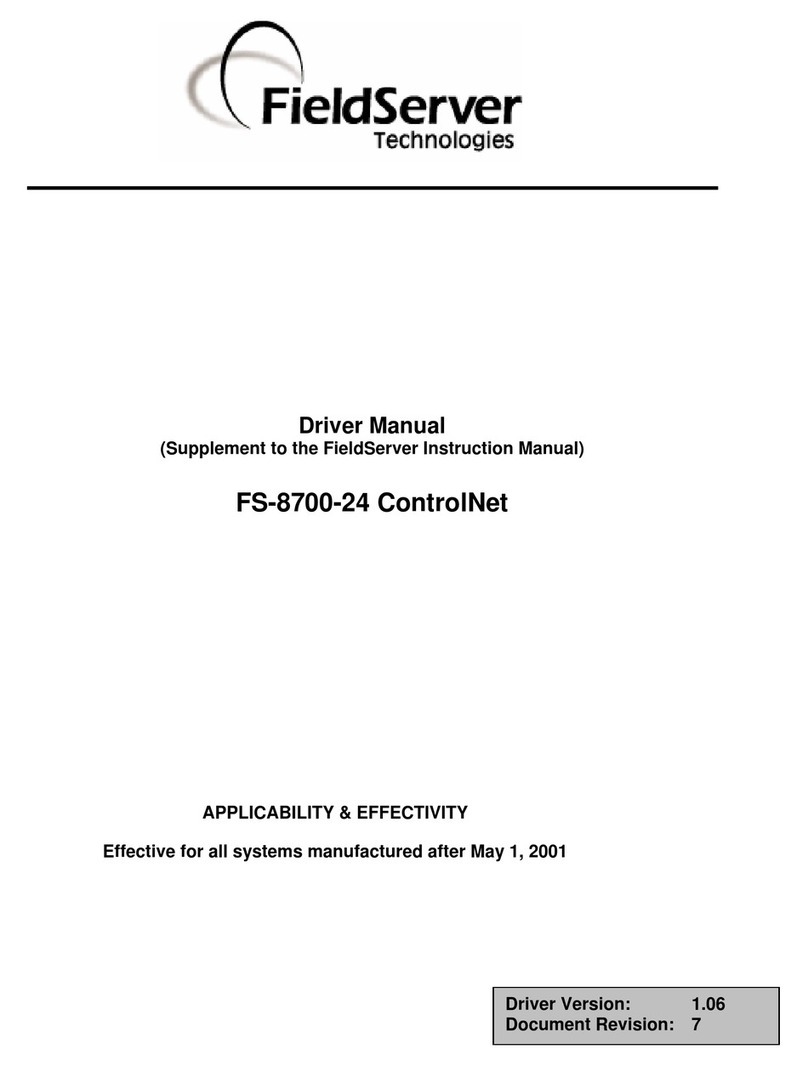 FieldServer ControlNet FS-8700-24 Release note