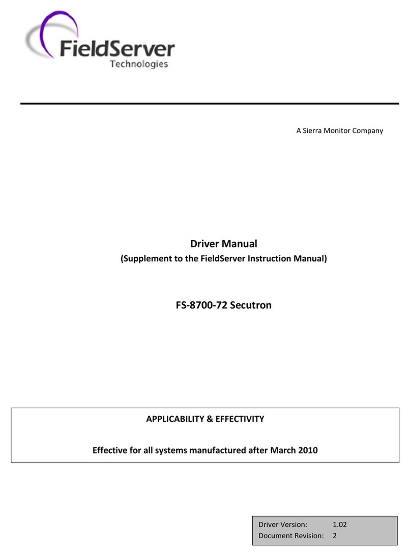 FieldServer FS-8700-72 Release note