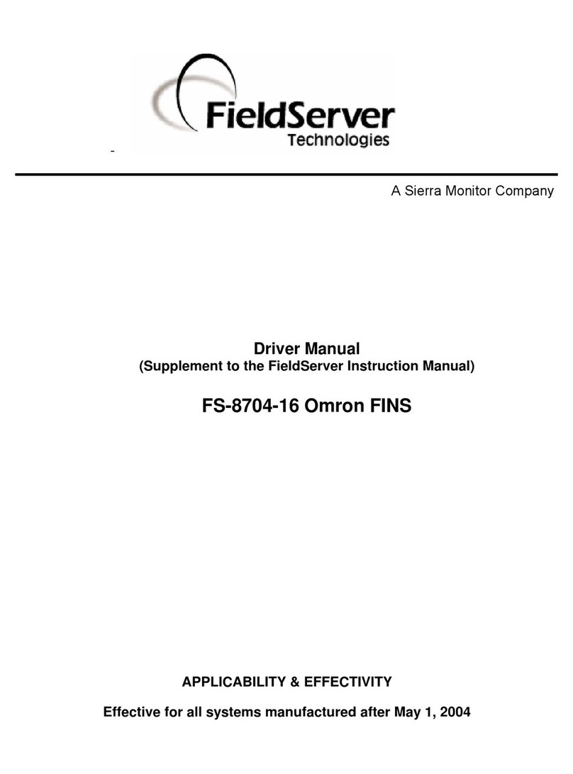 FieldServer Omron FINS FS-8704-16 Release note FieldServer Omron FINS FS-8704-16 Release note