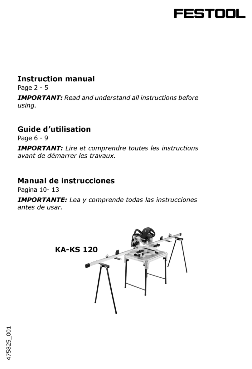 Festool KA-KS 120 User manual