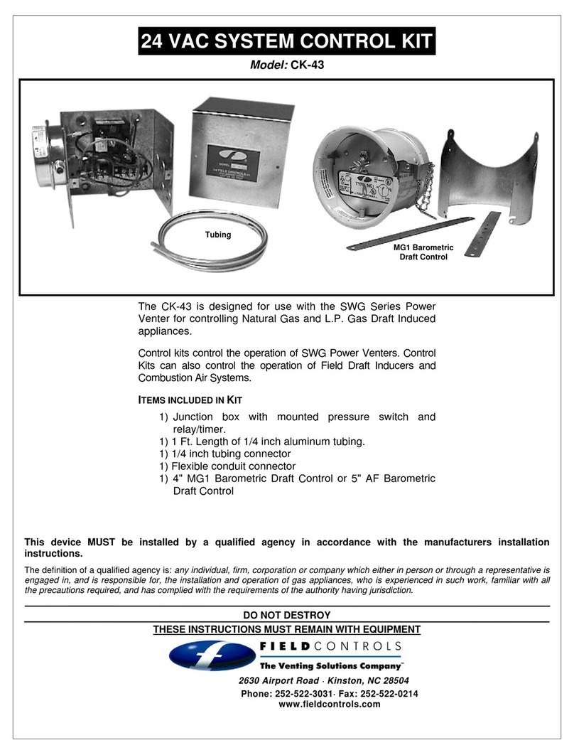 Field Controls CK-43 instruction manual