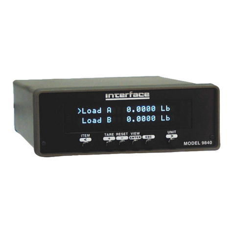 Interface 9840 User manual