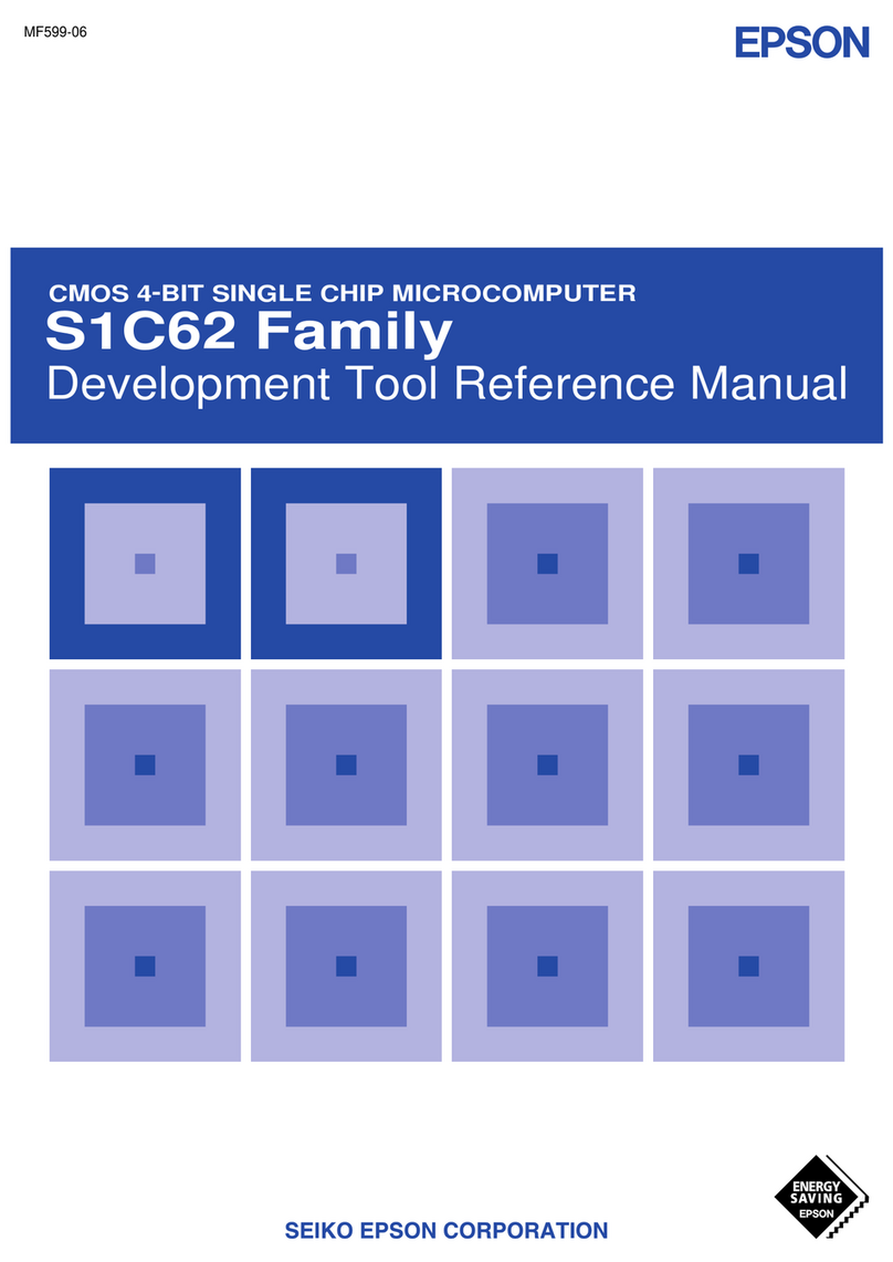 Epson S1C62 Family User manual