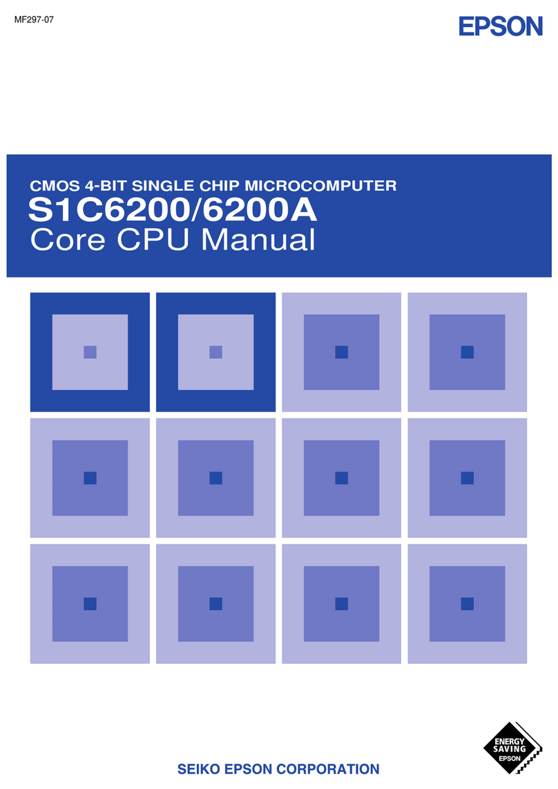 Epson S1C6200A Core cpu manual