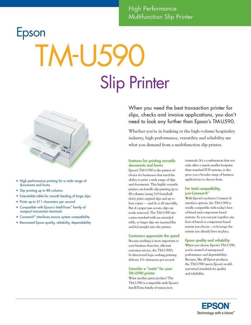 Epson TM-U590 Series User manual
