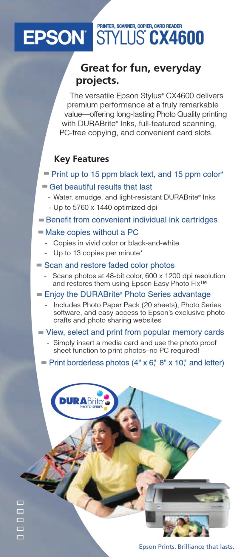 Epson Stylus CX4600 User manual