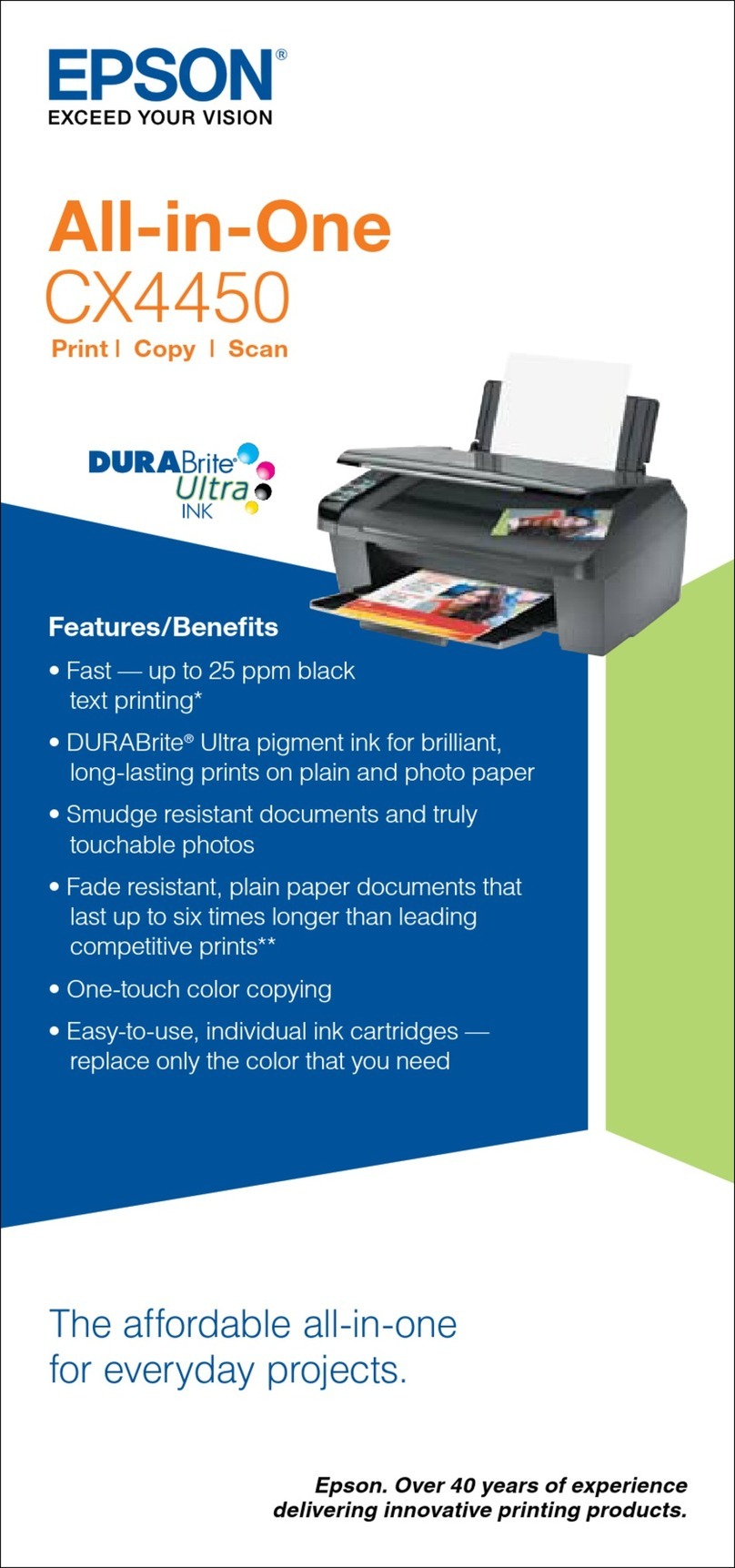 Epson CX4450 User manual