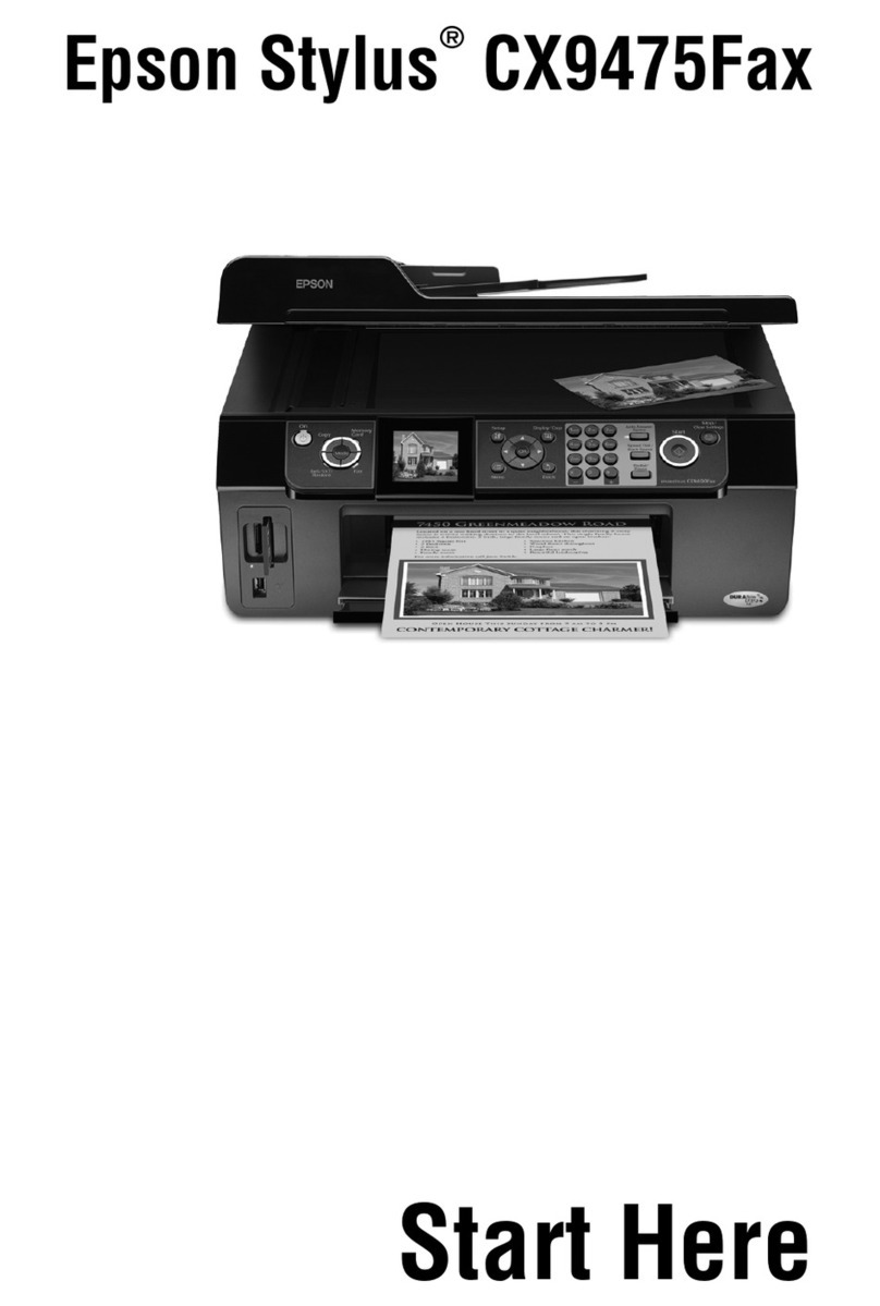 Epson CX9475Fax - Stylus Color Inkjet Instruction Manual