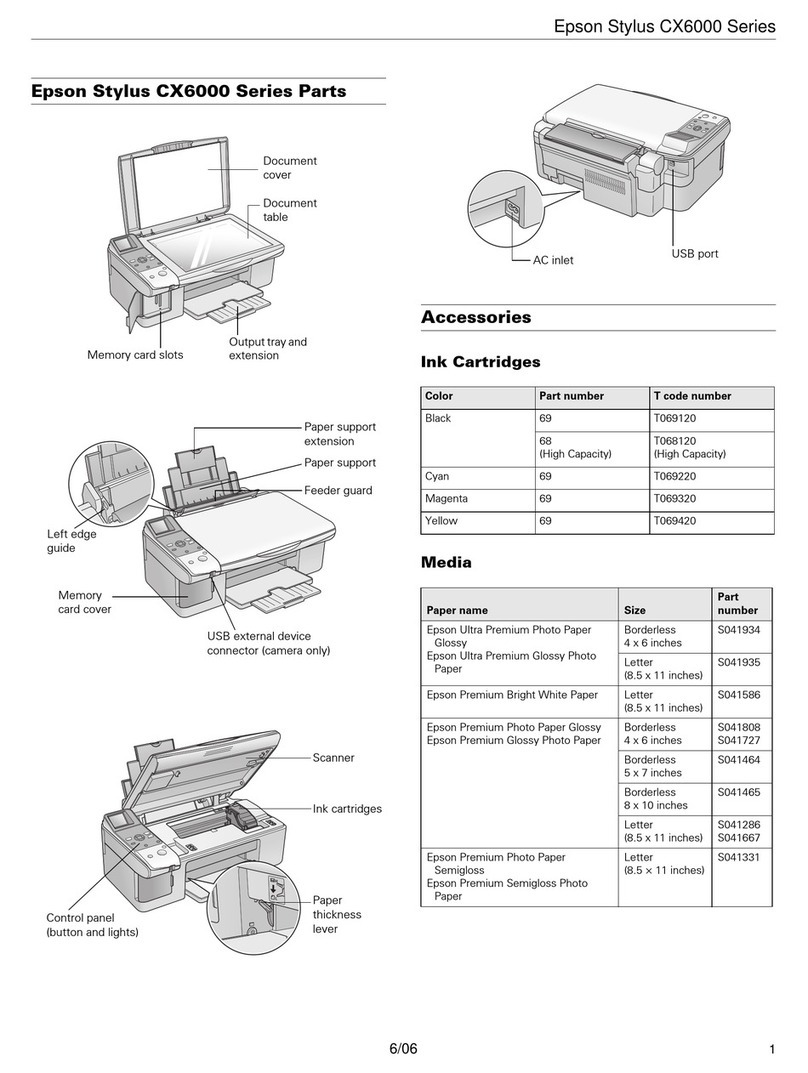 Epson Stylus CX6000 Series User manual