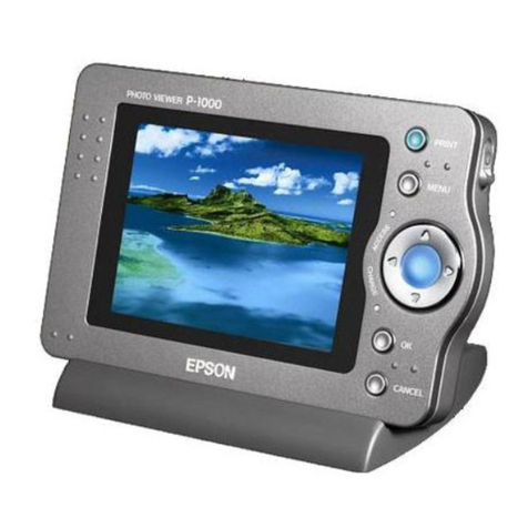 Epson P-1000 - Photo Viewer - Digital AV Player User manual