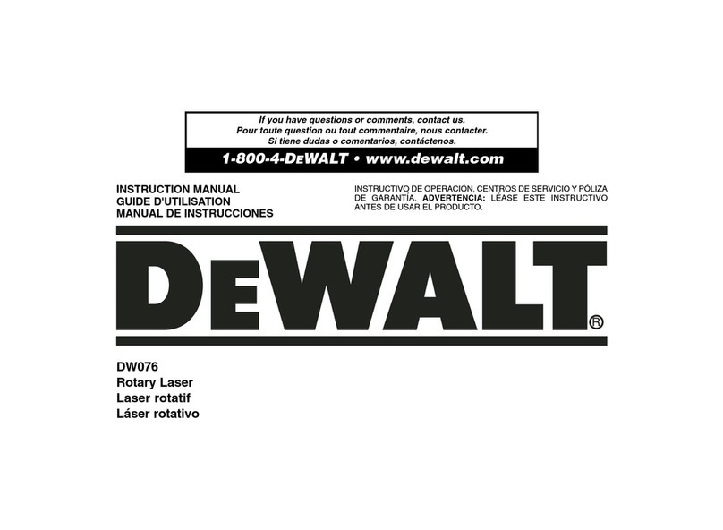 DeWalt DW076 instruction manual