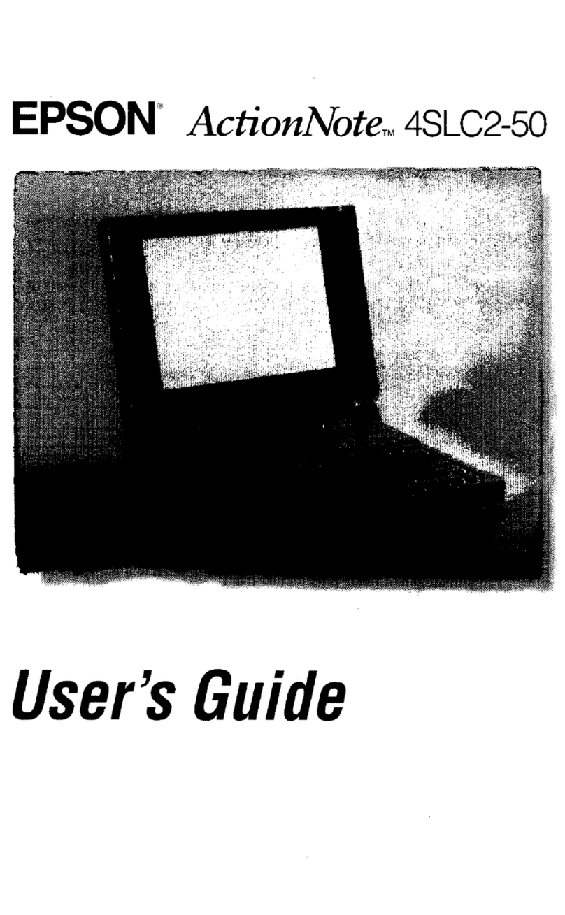 Epson ActionNote 4SLC2-50 User manual