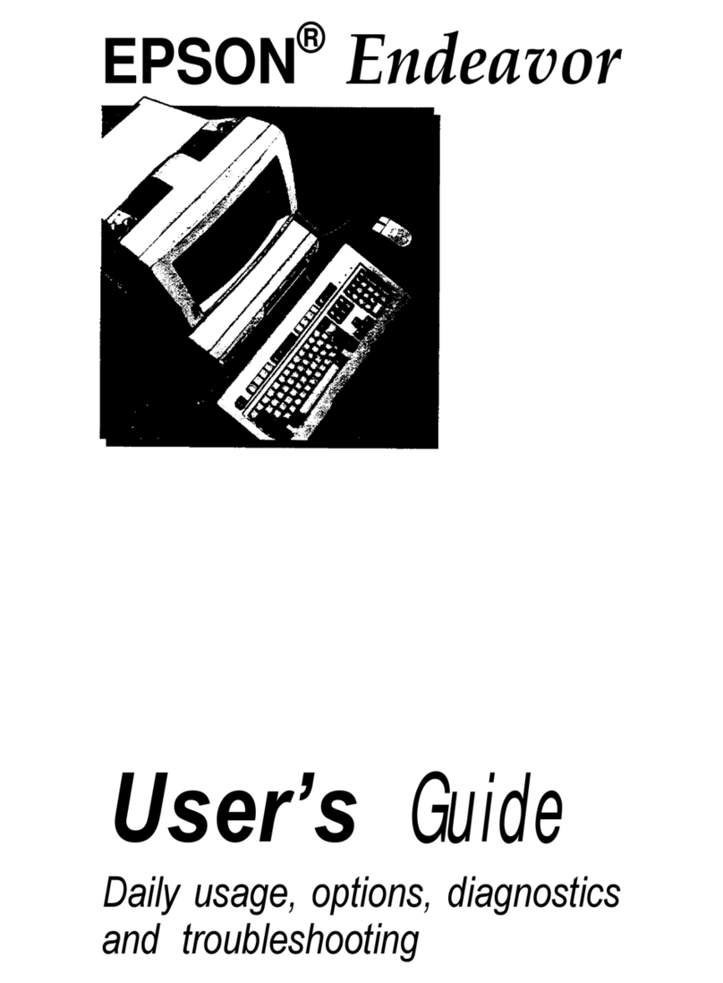 Epson Endeavor User manual Epson Endeavor User manual