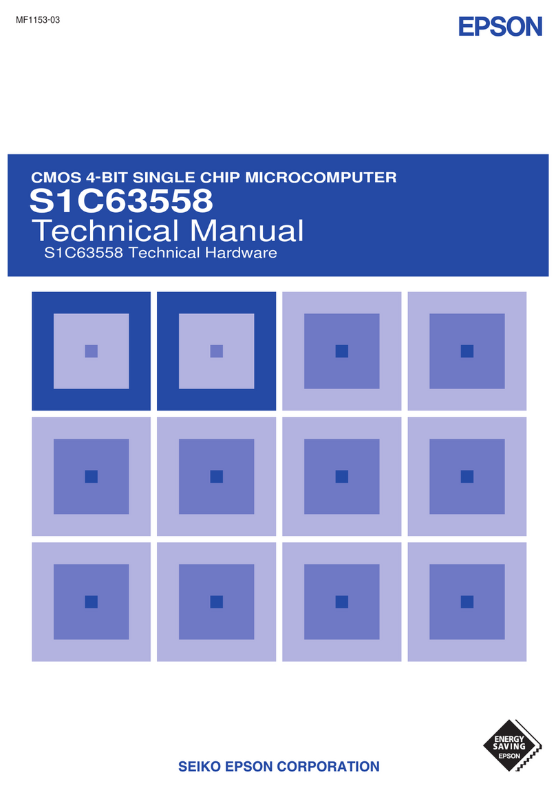 Epson S1C63558 User manual