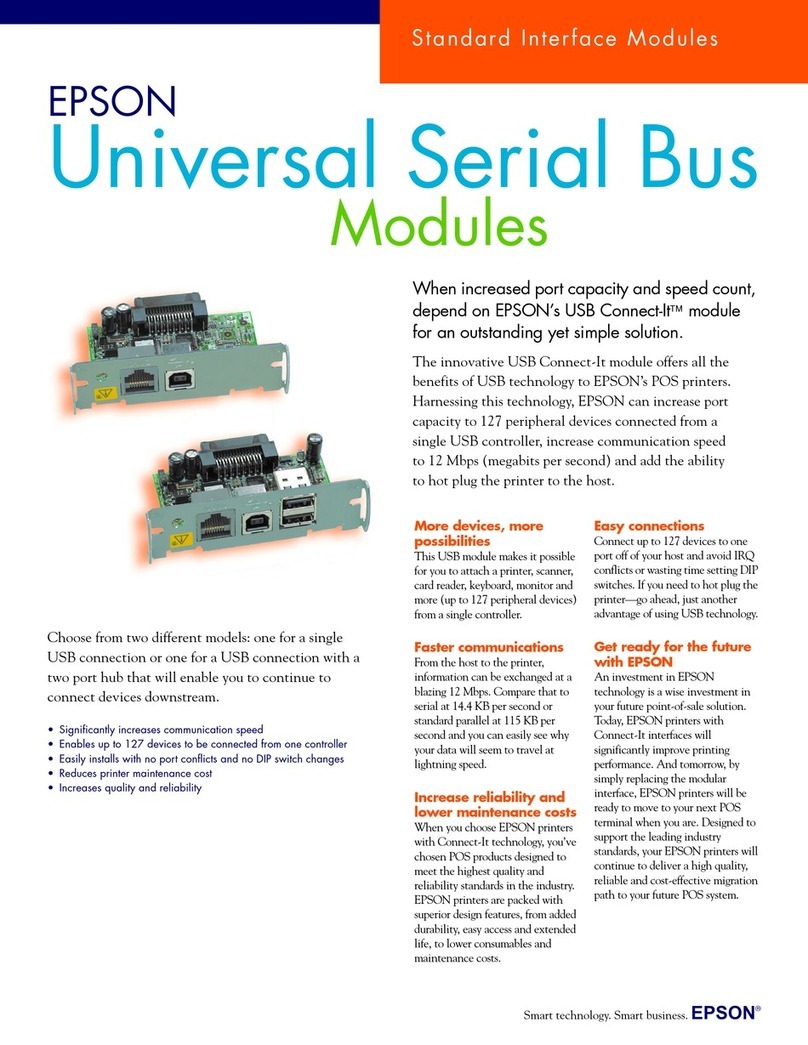 Epson SD-USBA User manual Epson SD-USBA User manual